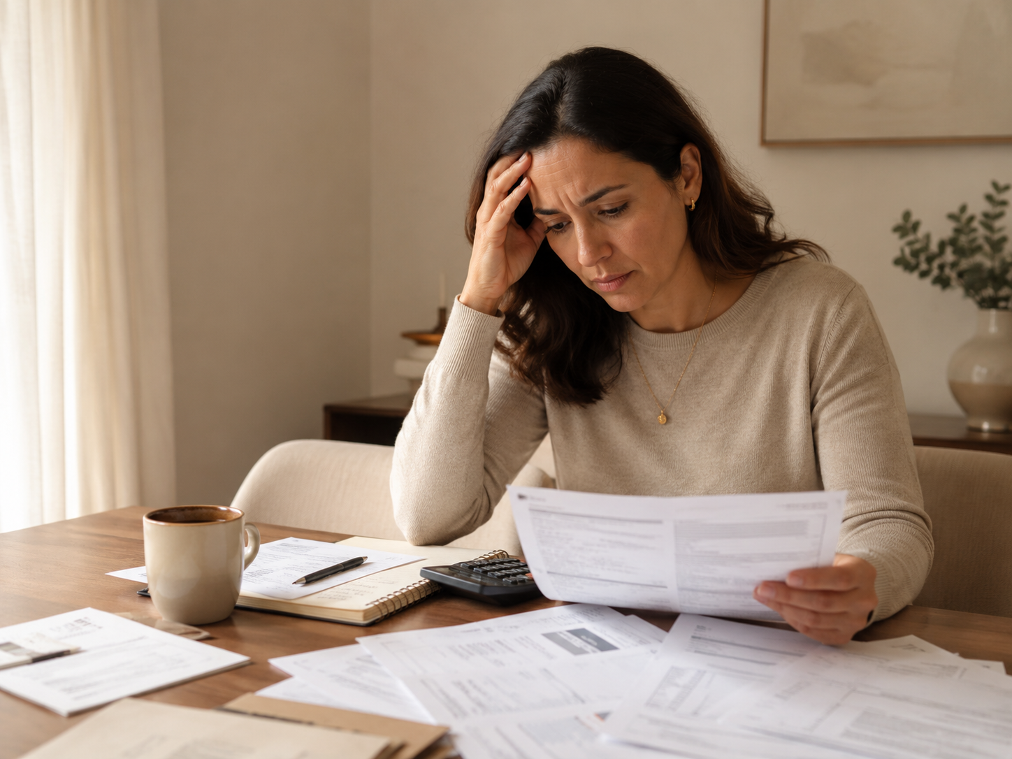 Estrés financiero y cuentas del hogar