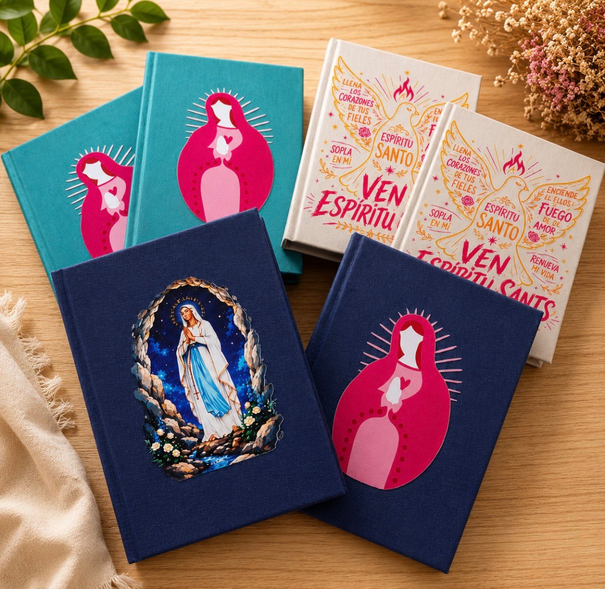 Cuadernos y productos católicos de La Chica de la Virgen